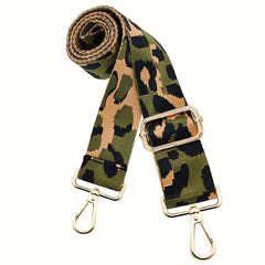 Leopard Pattern Bag Strap Wide Replacement Shoulder Bag Strap Adjustable