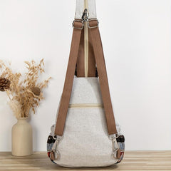 Vintage Ethnic Style Backpack Purse Bohemian Flap Daypack Embroidered Bag