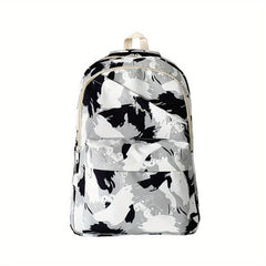 Graffiti Preppy Backpack Nylon Lightweight School Travel Bag