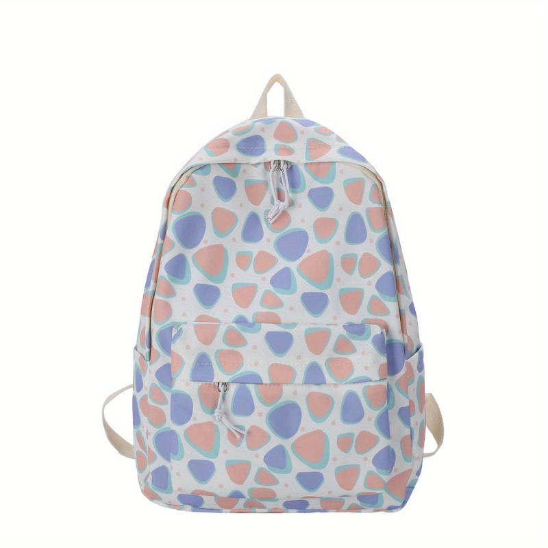 Large Capacity Preppy Backpack Canvas Durable Lightweight Laptop Daypack