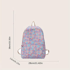 Large Capacity Preppy Backpack Canvas Durable Lightweight Laptop Daypack