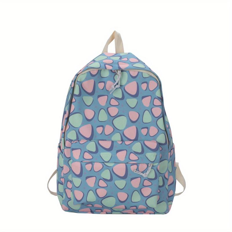 Large Capacity Preppy Backpack Canvas Durable Lightweight Laptop Daypack