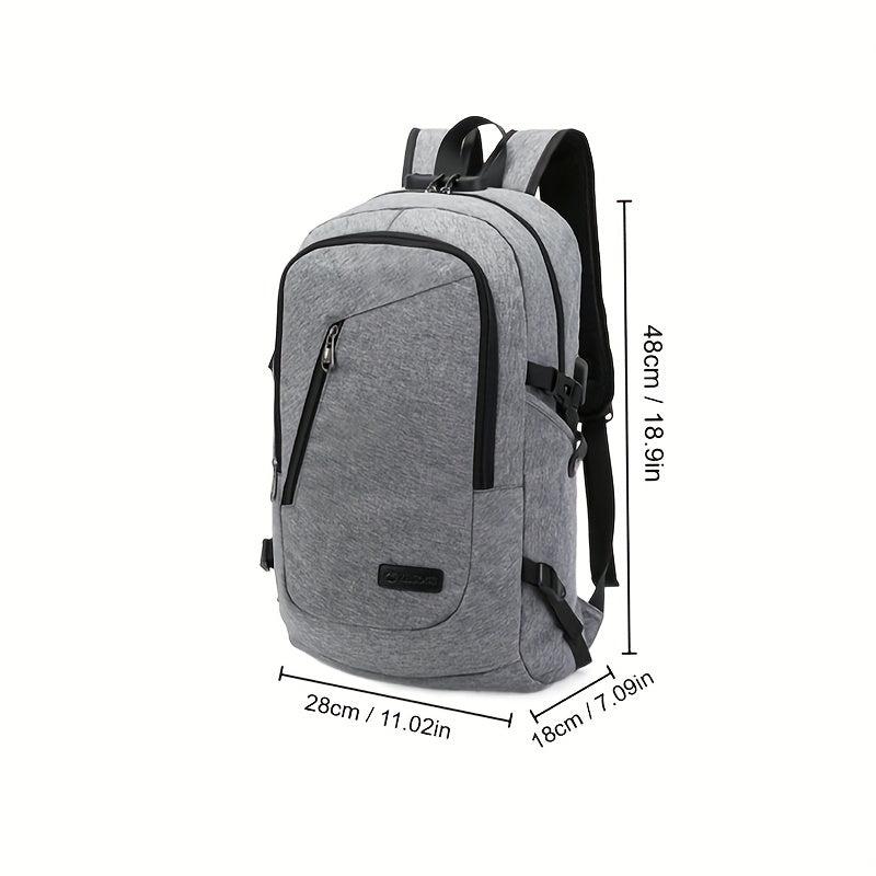 Large Capacity Travel Backpack With Password Lock Anti theft Business Laptop Bag