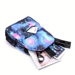 3ps Starry Sky Printed Backpack Colorful Schoolbag