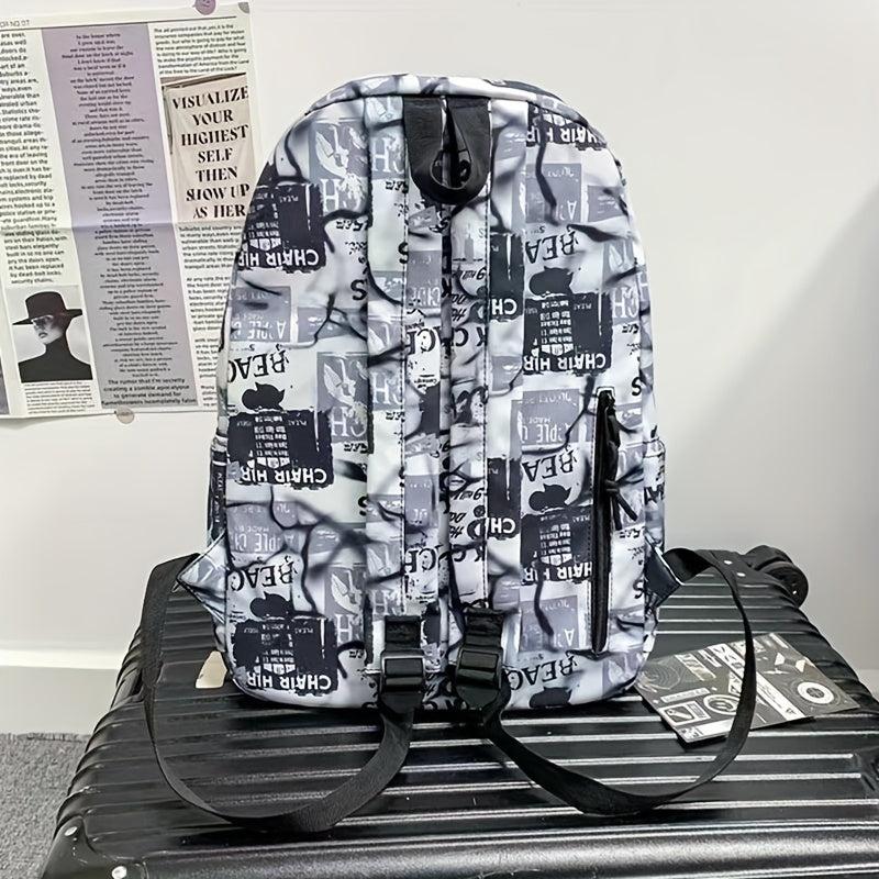 Anime Print Backpack School Bag for Girls