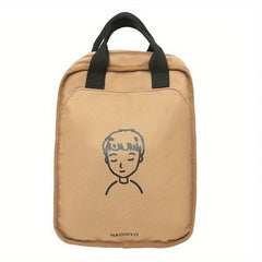 Preppy Style Backpack Canvas Schoolbag Rucksack For Travel