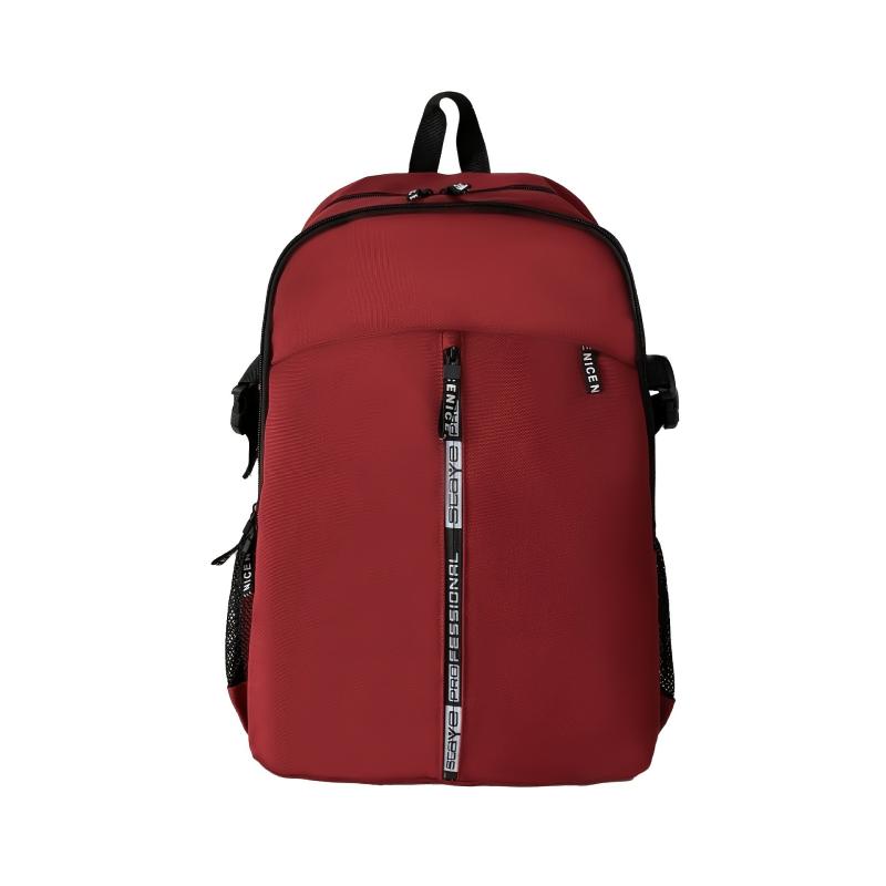 Large Capacity Letter Tape Detail Zip Around Backpack