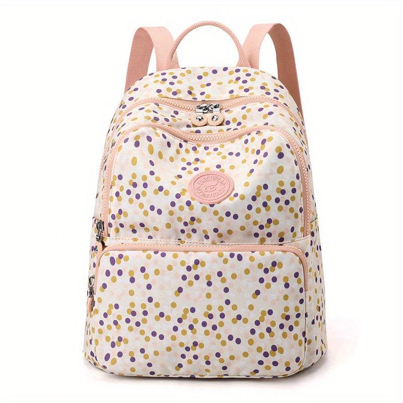 Flower Print Backpack Carry On Travel Bag For Luggage