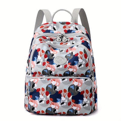 Flower Print Backpack Carry On Travel Bag For Luggage