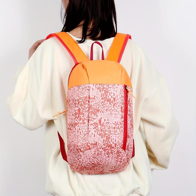Printed Waterproof School Bag Lightweight Travel Hiking Daypack
