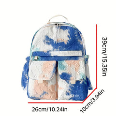 Tie Dye Backpack All Match Rucksack School Bag