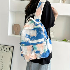 Tie Dye Backpack All Match Rucksack School Bag