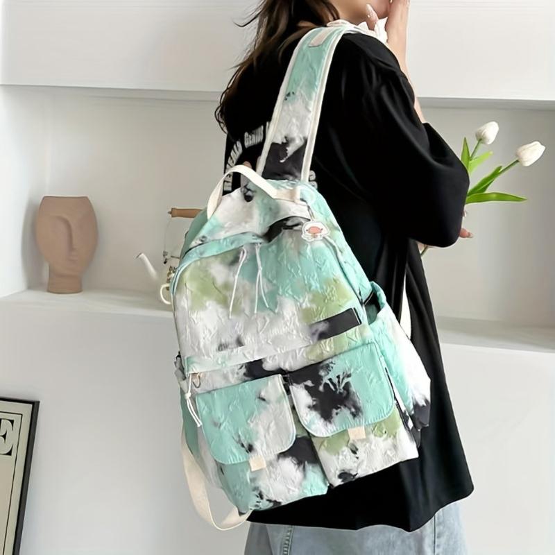Tie Dye Backpack All Match Rucksack School Bag