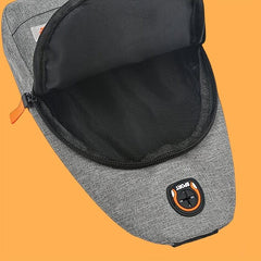 Men's Casual Canvas Chest Bag Messenger Style Shoulder Bag