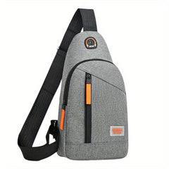 Men's Casual Canvas Chest Bag Messenger Style Shoulder Bag