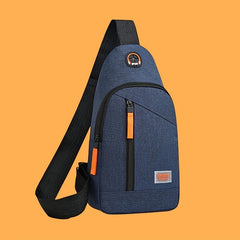Men's Casual Canvas Chest Bag Messenger Style Shoulder Bag