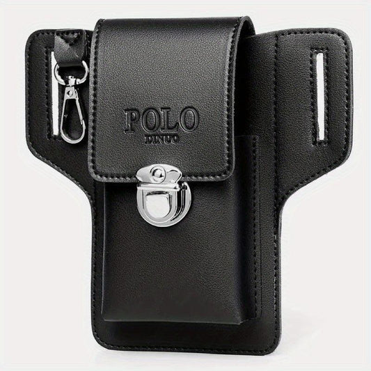 Men's PU Leather Phone Bag Waist Bag Key Bag