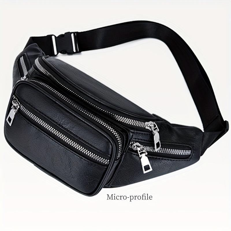 Sports Waist Bag Crossbody Fanny Pack with Pockets for Travel Hiking