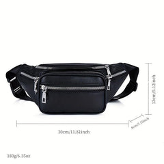Sports Waist Bag Crossbody Fanny Pack with Pockets for Travel Hiking