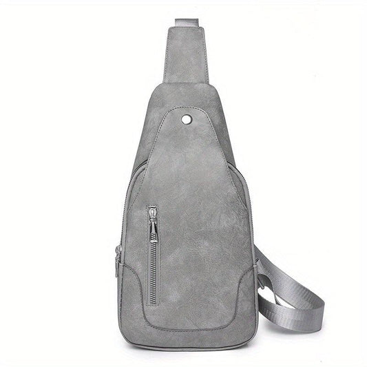 Soft Leather Crossbody Chest Bag Small Backpack Shoulder Bag