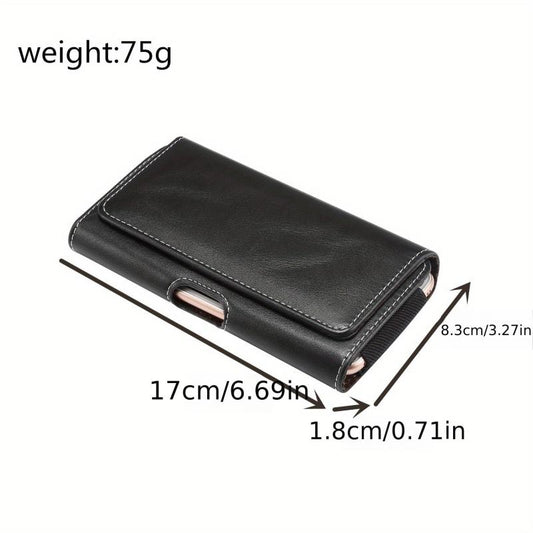 Classic Pattern Phone Belt Bag With Belt Mobile Phone Bag
