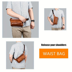 Men's Casual Waist Bag Mobile Phone Bag Travel Crossbody Bag