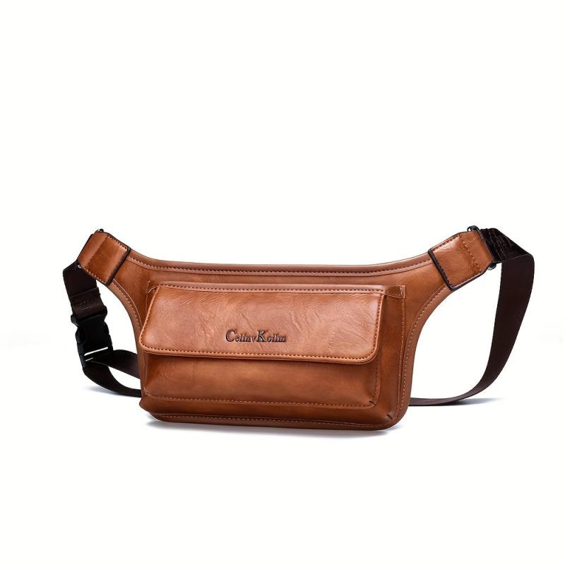 Men's Casual Waist Bag Mobile Phone Bag Travel Crossbody Bag