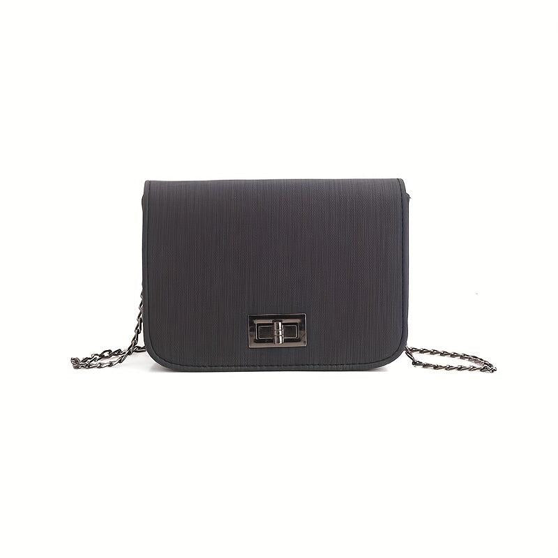 PU Leather Shoulder Bag Casual Chain Crossbody Bag
