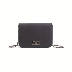 PU Leather Shoulder Bag Casual Chain Crossbody Bag