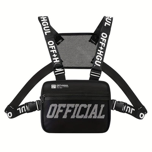 Men's Hip Hop Chest Bag Tactical Chest Rig Vest Bags