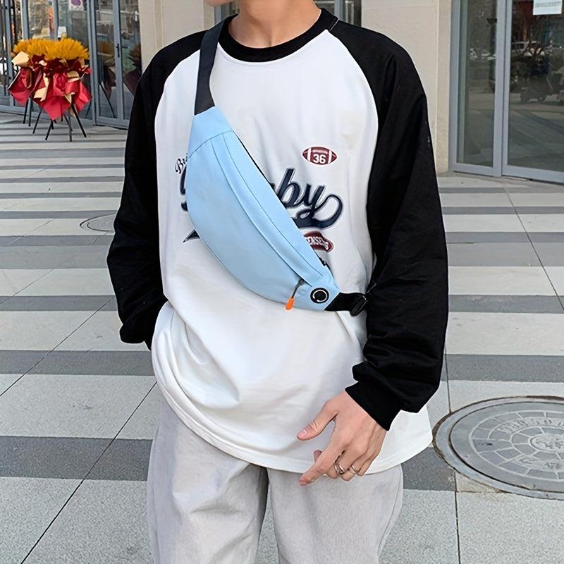Men's Waterproof Crossbody Bag With Earphone Hole