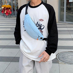 Men's Waterproof Crossbody Bag With Earphone Hole