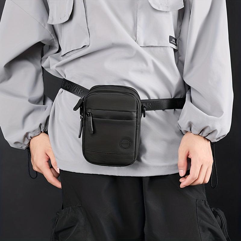 Men's Diagonal Shoulder Bag Small Mini Phone Bag for Outdoor Sports