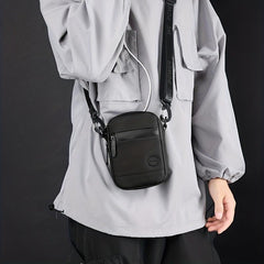 Men's Diagonal Shoulder Bag Small Mini Phone Bag for Outdoor Sports