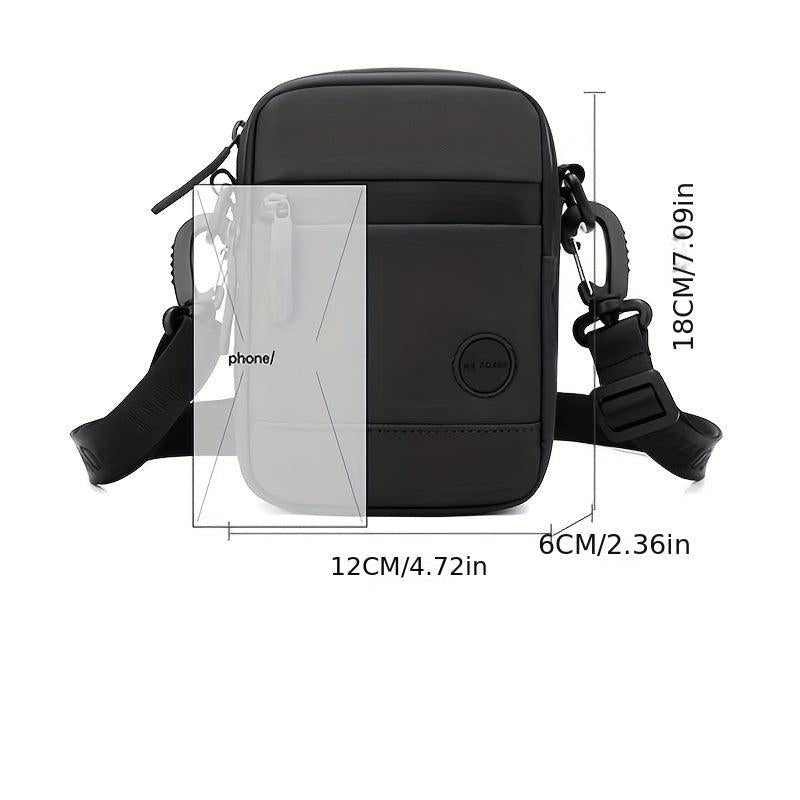 Men's Diagonal Shoulder Bag Small Mini Phone Bag for Outdoor Sports