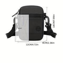 Men's Diagonal Shoulder Bag Small Mini Phone Bag for Outdoor Sports