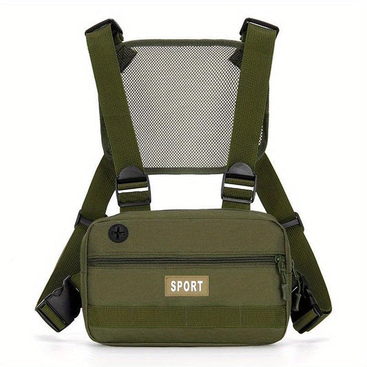 Men's Casual Vest Chest Bag for Outdoor Workouts
