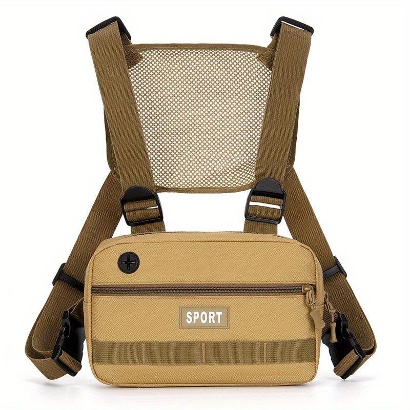 Men's Casual Vest Chest Bag for Outdoor Workouts