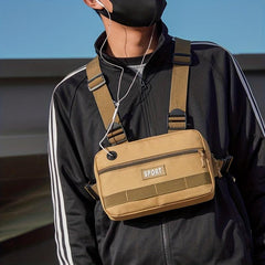 Men's Casual Vest Chest Bag for Outdoor Workouts