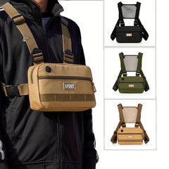 Men's Casual Vest Chest Bag for Outdoor Workouts