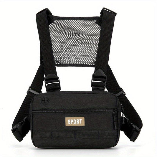 Men's Casual Vest Chest Bag for Outdoor Workouts