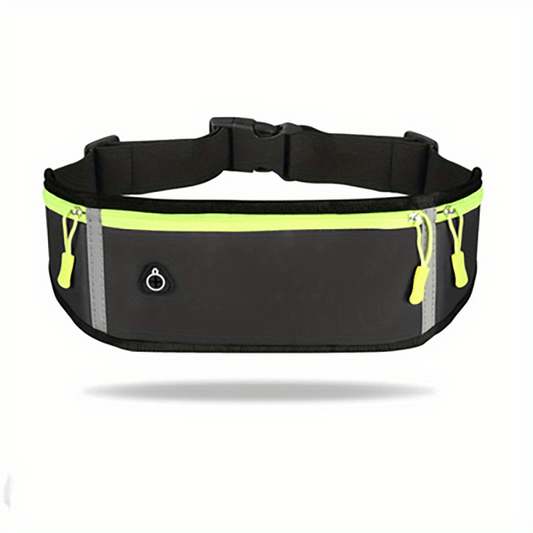 Waterproof Gym Waist Bag with Reflective Belt