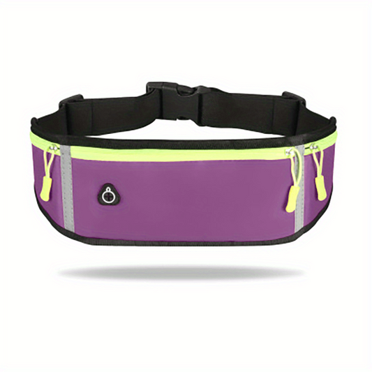 Waterproof Gym Waist Bag with Reflective Belt
