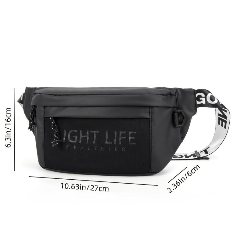 Men's Waist Bag Large Capacity Chest Bag for Biking
