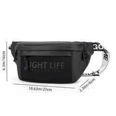 Men's Waist Bag Large Capacity Chest Bag for Biking