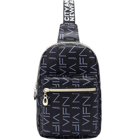 Embroidery Thread Diagonal Shoulder Bag