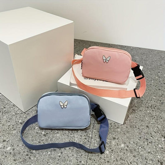 Casual Butterfly Decor Crossbody Bag Square Shoulder Bag