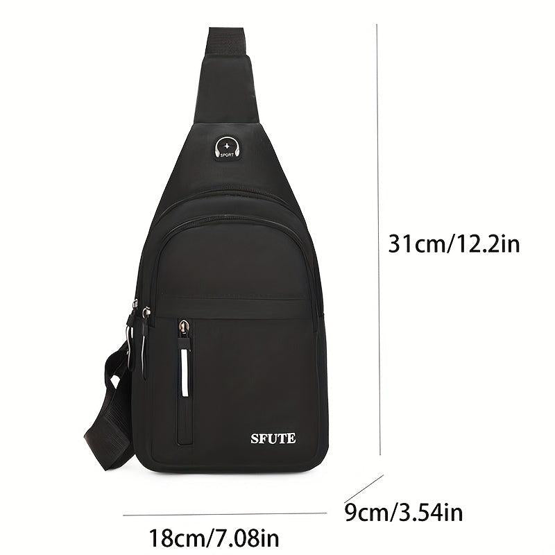Men's Crossbody Bag Large Capacity Messenger Bag For Outdoor Sports