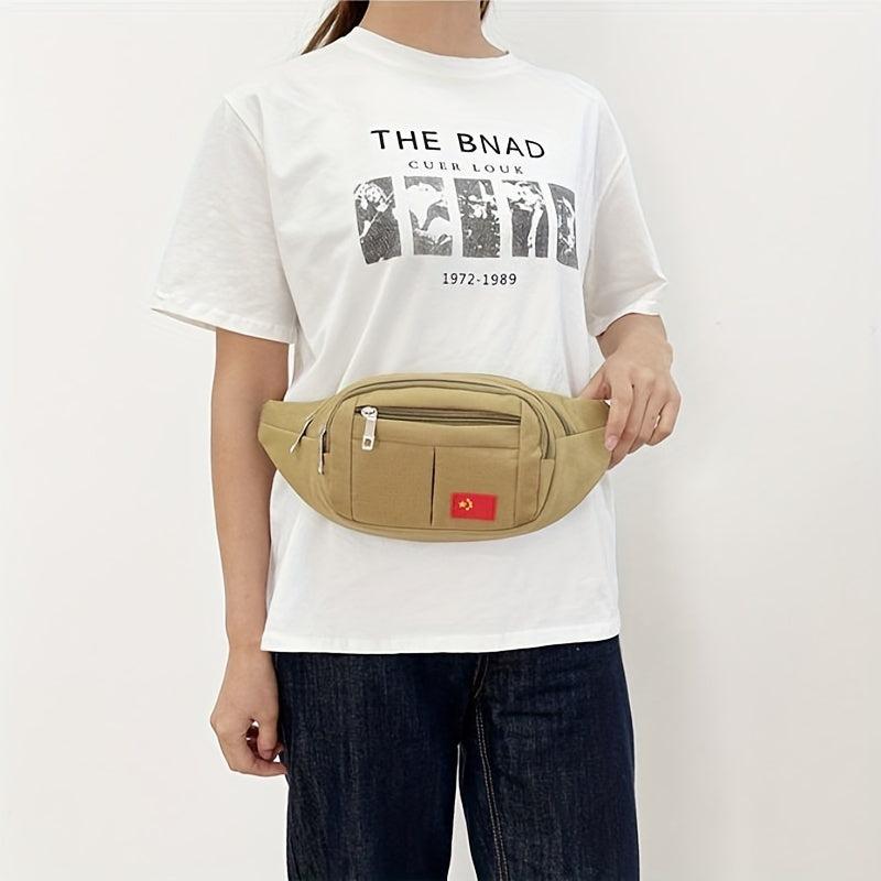 Canvas Crossbody Chest Bag for Outdoor Sports