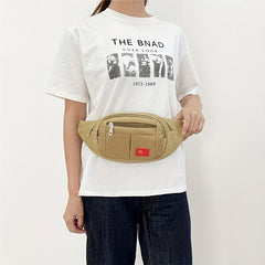 Canvas Crossbody Chest Bag for Outdoor Sports